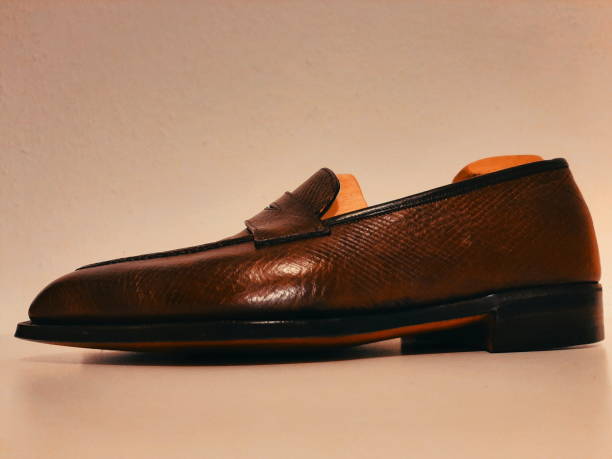 istock Premium Tan British Bespoke Tassel Loafer with shoetrees 2185122006
