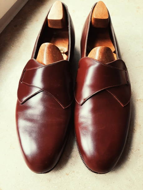 istock Premium Tan British Bespoke Tassel Loafer with shoetrees 2185122027