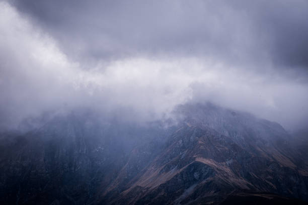 Panorama of a forest in the Maritime Alps in the autumn season