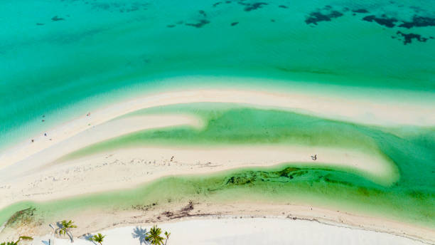 istock Tropical sandy beach and blue sea. Philippines 2185137830