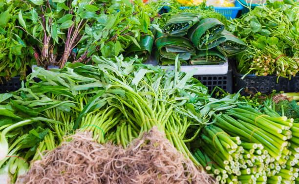 istock Food market with fruit and vegetable stall 2185140495