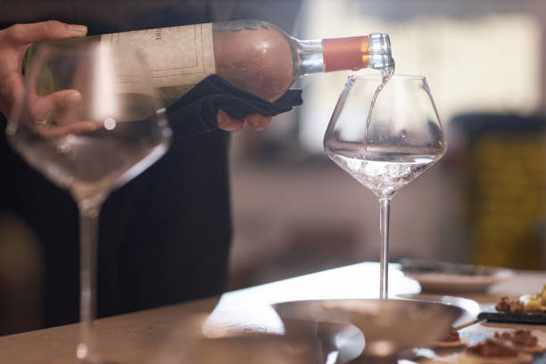 istock Professional Sommelier Pouring Wine 2185140860