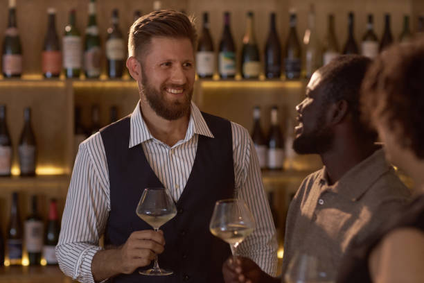 istock Sommelier Friends Chatting During Tasting 2185140906