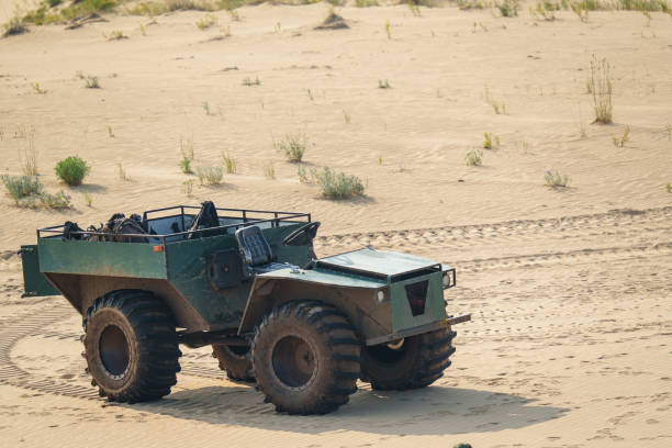 istock An all-terrain vehicle on a deserted road 2185141005