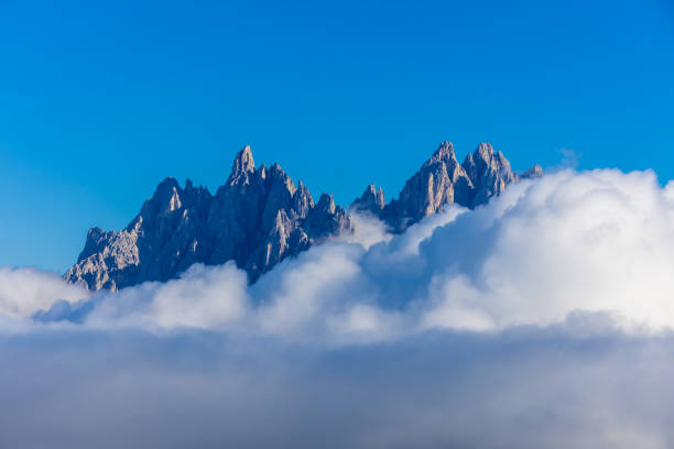 istock Mountains above the clouds stunning landscape in Dolomiti Alps 2185146206