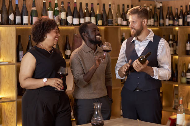 istock Happy Sommeliers with Wine 2185151462