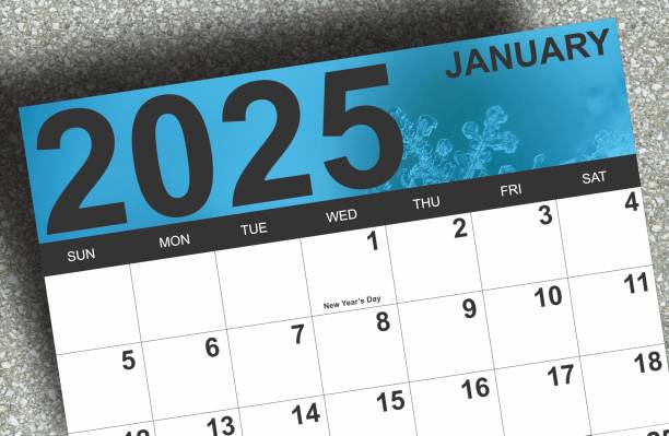 Top half of January 2025 calendar