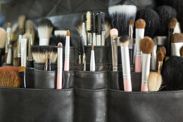 istock Bag with Makeup Brushes and Tools  Organized Beauty Essentials for Travel and Everyday Use 2185153082