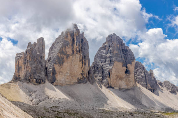 istock Tre Cime di Lavaredo north face in the Dolomites 2185158297