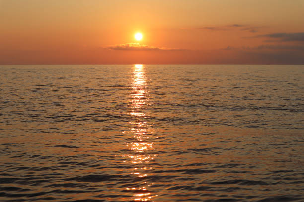 istock Sunset over the sea on a summer evening 2185162223