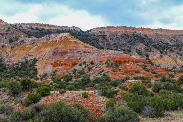 istock Overcate day at Palo Duro Canyon 2185165563