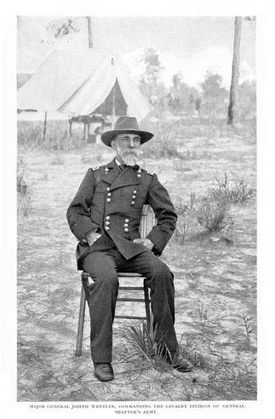 istock Major General Joseph Wheeler at Cavalry Camp in Cuba during Spanish-American War, 19th Century American History 2185168938