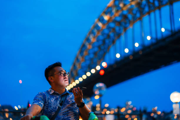 istock Connected in the city, harbor city break. 2185179223