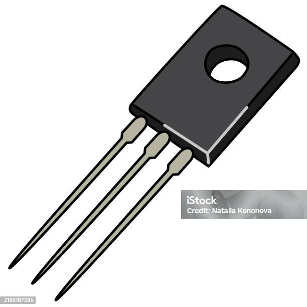 Transistor Componant Casing Transistor To126 Dalam Casing Persegi Panjang Hitam Dengan Tiga ...