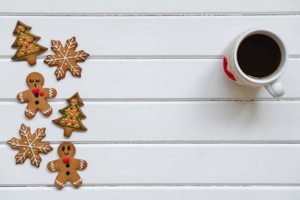 istock Christmas coffee and gingerbread cookies 2185189346