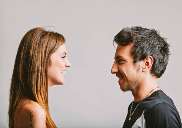 istock Eye contact and smiles reflect mutual warmth 2185193164