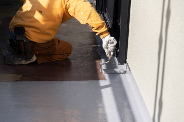 istock Waterproofing painting work for veranda 2185193646