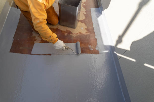istock Waterproofing painting work for veranda 2185193653