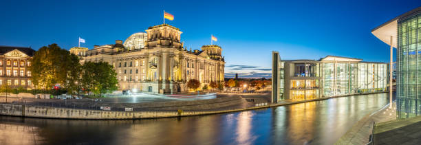 istock The Reichstag and Spree River at Twilight, Berlin, Germany 2185194099