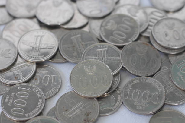 istock Coins background. Indonesia rupiah coins. 2185196192