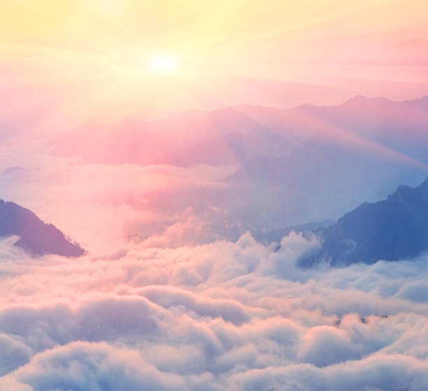istock Beautiful sunrise scenery, Mountain sunset, beautiful sunrise and sunset scenery 2185197048