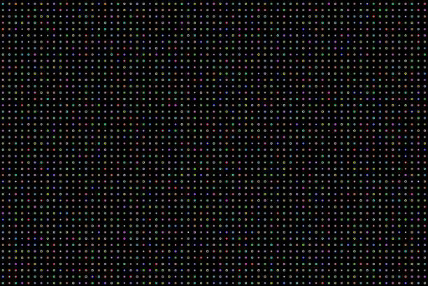 background of many colored circles with a smaller concentric circle inside