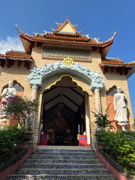 istock The front of Chua Ho Phap temple 2185203177