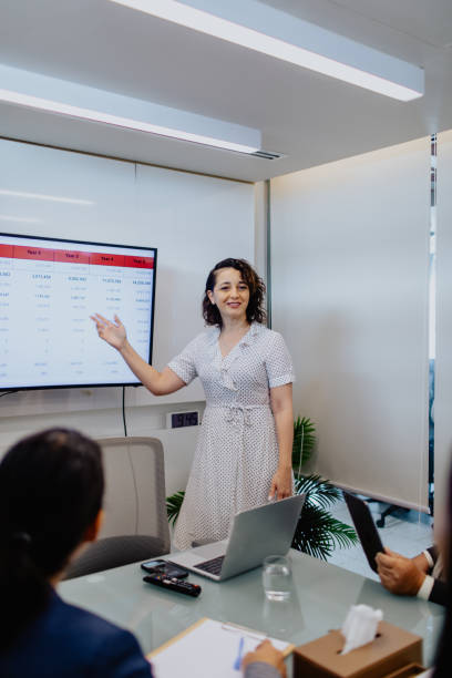 istock Woman Presenting During Meeting 2185208319