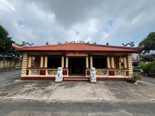 istock The front of Dinh Thang Tam temple 2185208488