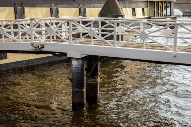wrought iron railing of the St. Jansbrug bridge over the canal in Gouda; Gouda, Netherlands