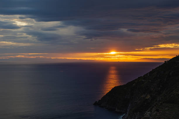 clouds in the sky with sunset light