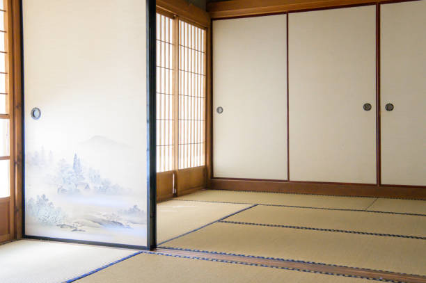 istock Traditional Japanese house room 2185218827