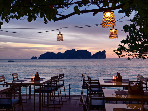 istock A beautiful and serene sunset scene showcasing glowing lanterns 2185228026