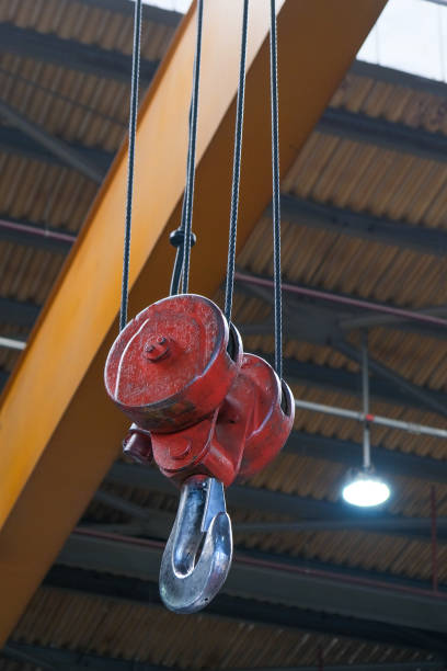 istock Heavy Duty: Manufacturing Process with Built-In Hook and Crane in Action 2185230090