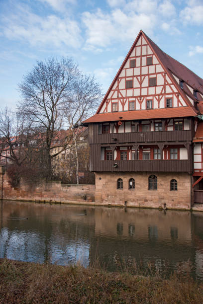 istock Medieval house on the river Pegnitz in Nuremberg, Germany 2185230554