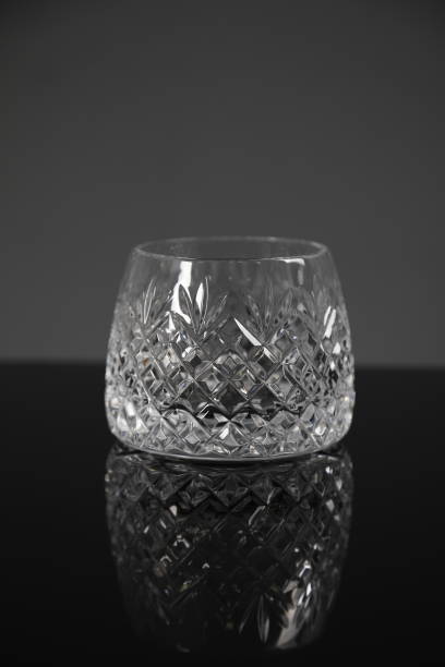istock Elegant Sip: Crystal Clear Whiskey Glass Ready for a Toast 2185230813
