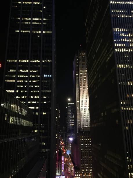 istock New York City skyscrapers at night 2185231910