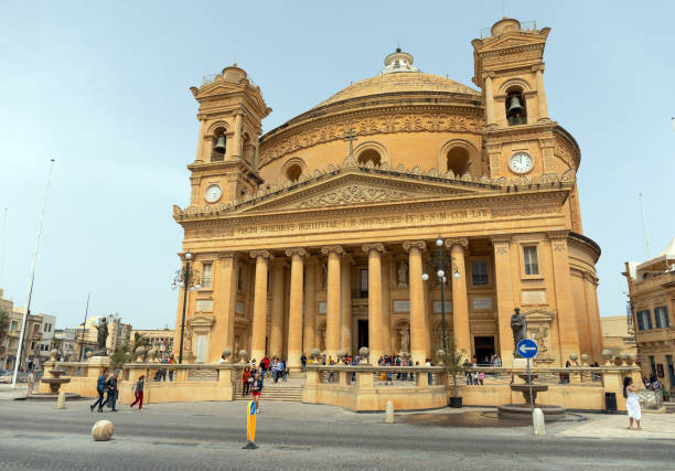 Parish Church in Nadur on island Gozo, Malta.