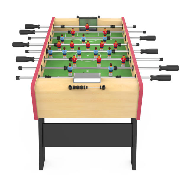 istock Foosball Soccer Table Game Isolated 2185239213
