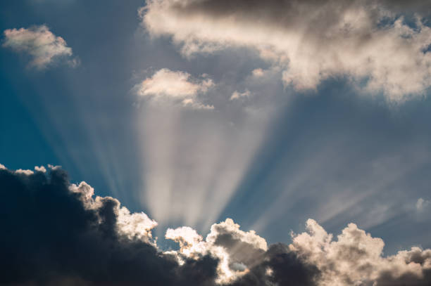 istock The light in the sky through the clouds 2185246034