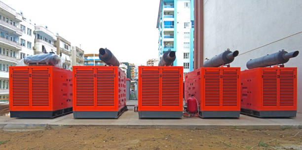 Reliable power plants, generators used in emergencies, providing backup electricity.