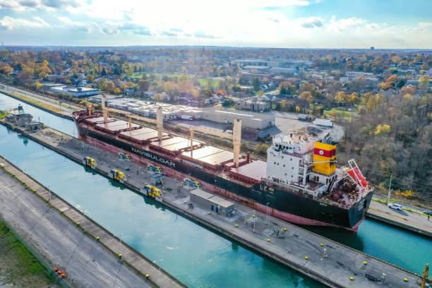 istock Welland Canals Parkway and Welland Canal Lock view, St. Catharines, Canada 2185249955