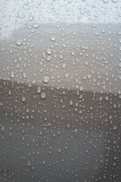 Water droplets with dark background.