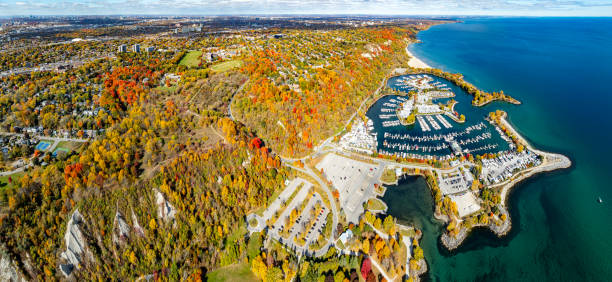 istock Aerial Scarborough Bluffs Park - Cliff Park view, Toronto, Canada 2185252421
