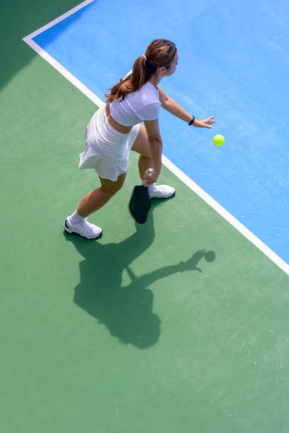 istock Serving Precision: An Athlete's Grace Outdoors 2185268215