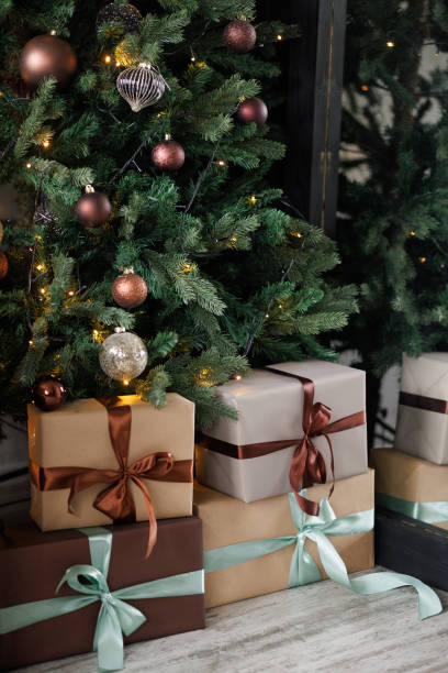 istock Gifts under the Christmas tree. 2185278039