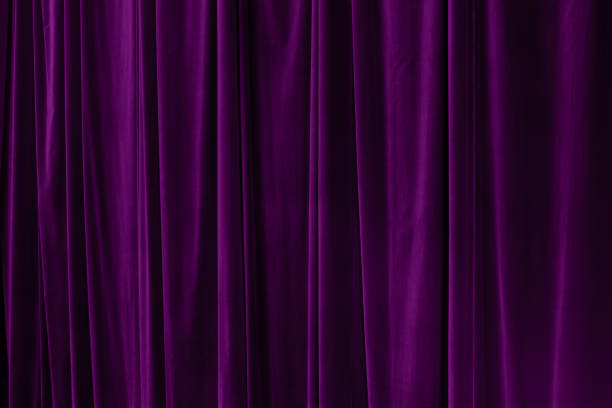 istock Purple curtain in theatre background 2185284418