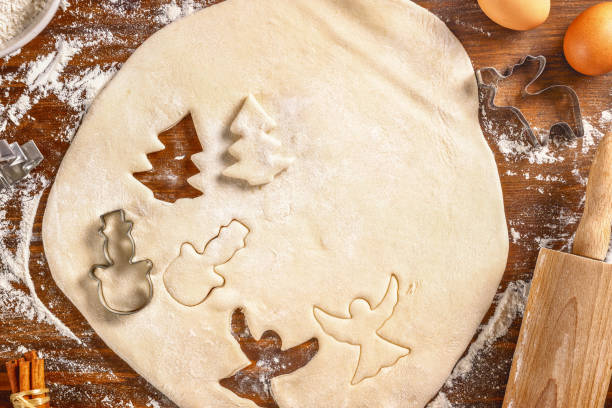 istock Ingredients for Making Festive Christmas Cookies top view 2185287194