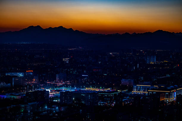 istock night view of west Beijing 2185294968