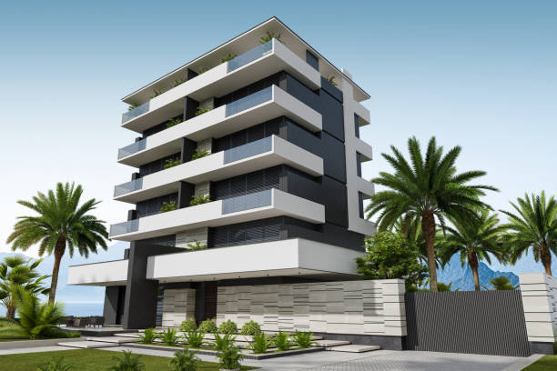 istock Modern Dwelling Condo Apartments Building 2185301592